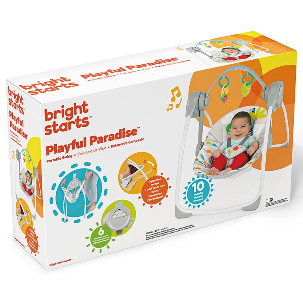 Bright Starts - Playful Paradise Portable Swing