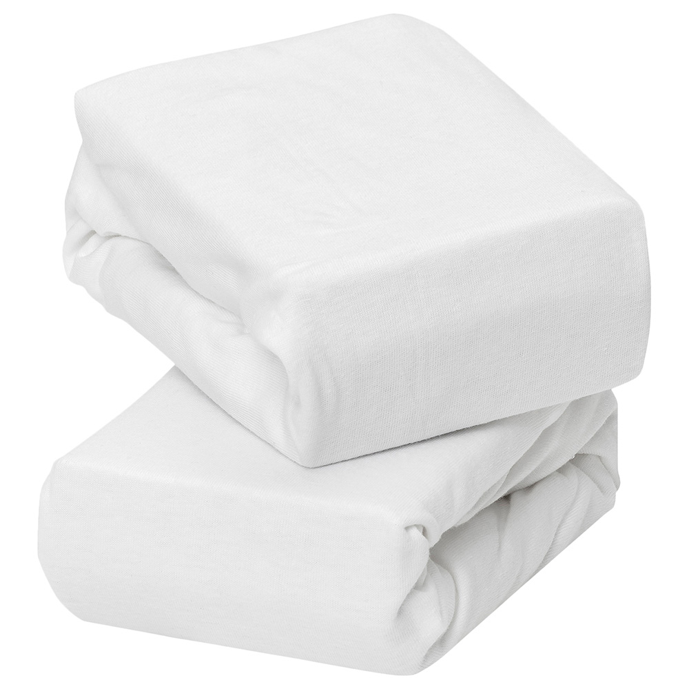 Clevamama Jersey Cotton Fitted Sheets - 70x140cm - Pack of 2