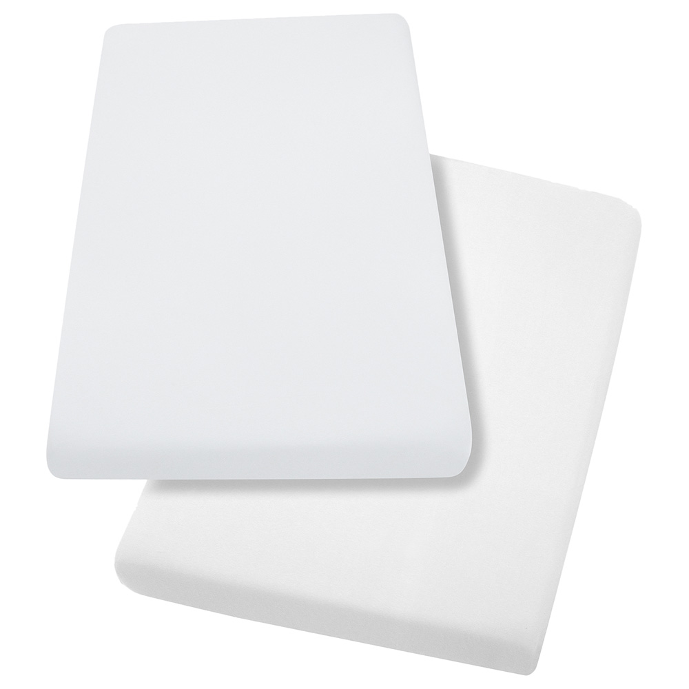 Clevamama Jersey Cotton Fitted Sheets - 70x140cm - Pack of 2