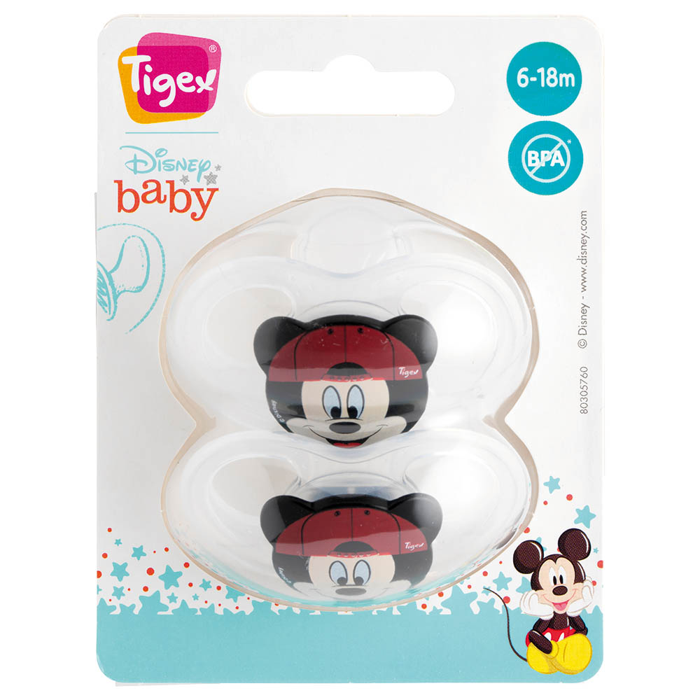 Tigex - Soft Touch Pacifiers 6m+ - Pack of 2 - Mickey
