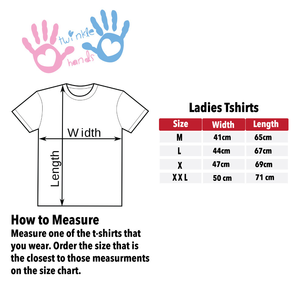 Twinkle Hands - T-Shirt - Pink Or Blue We Love You White