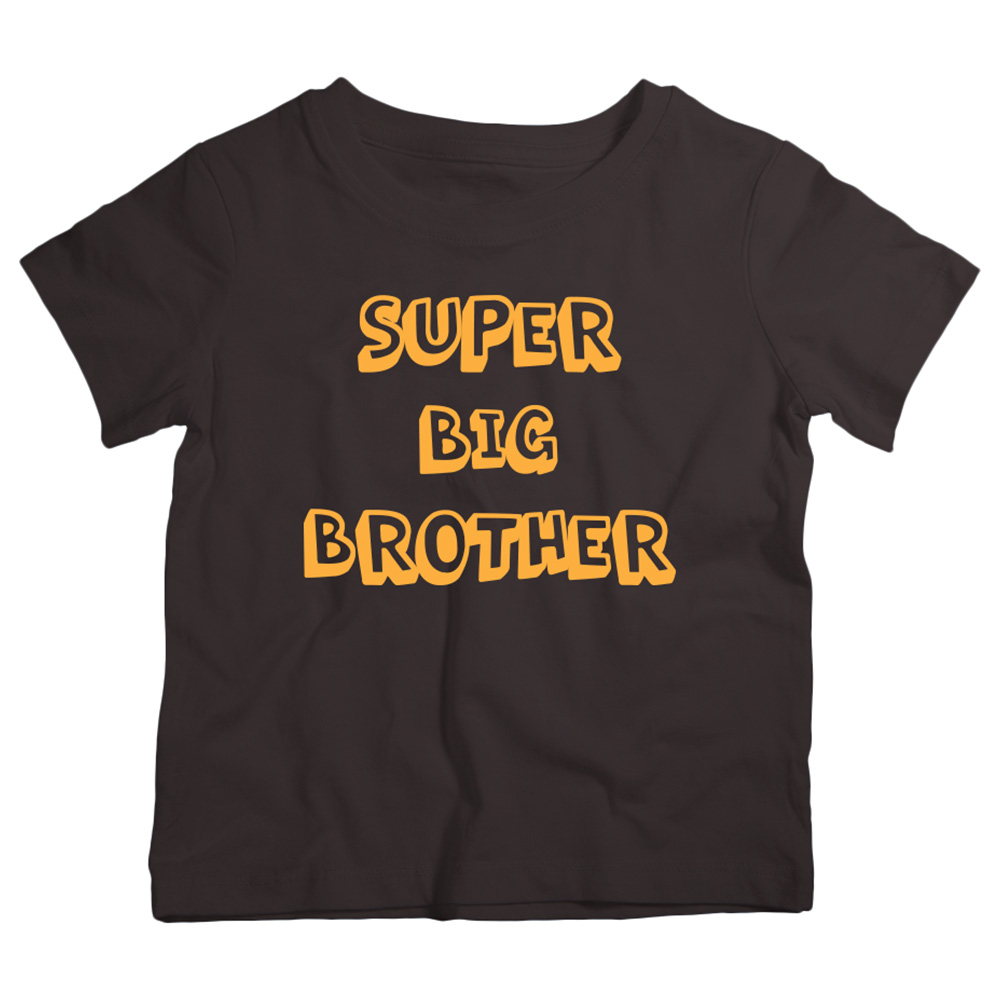 Twinkle Hands Super Big Brother T-Shirt - Black