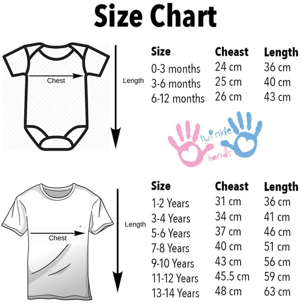 Twinkle Hands Print Personalized T-Shirt - Red