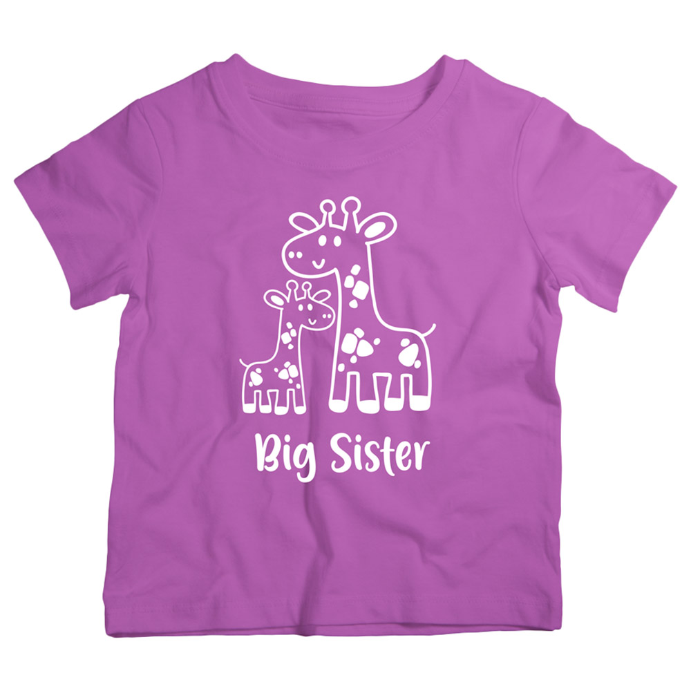 Twinkle Hands Big Sister T-Shirt - Purple