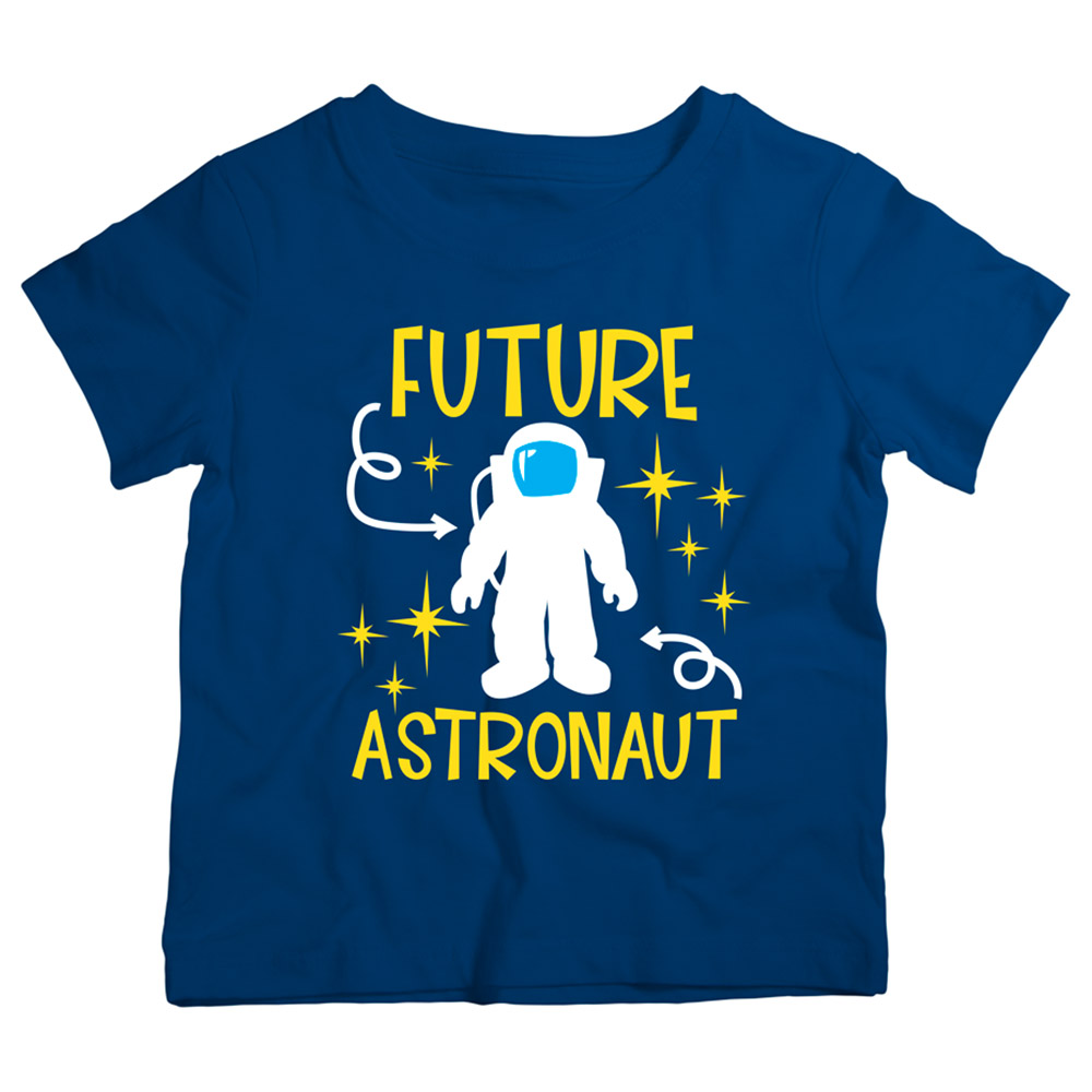 Twinkle Hands Future Astronaut Cotton T-Shirt - Blue