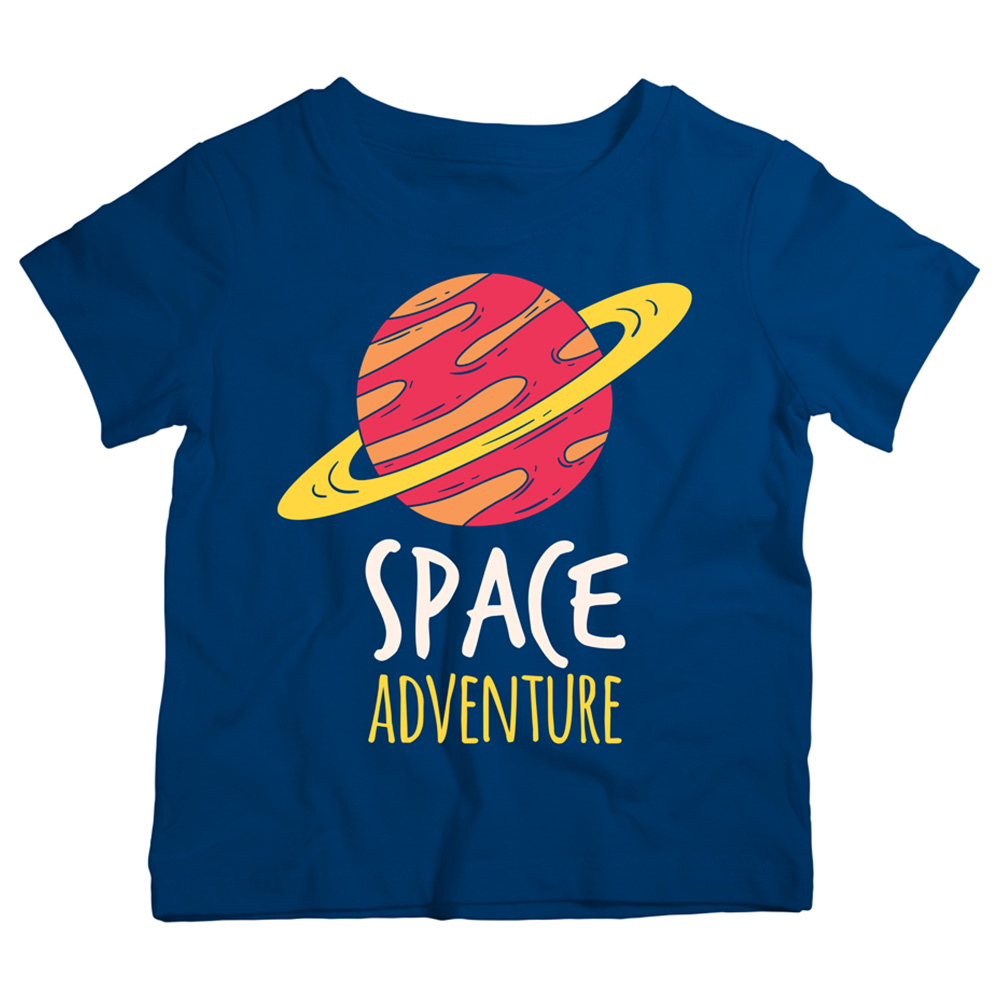 Twinkle Hands Space Adventure Cotton T-Shirt - Blue