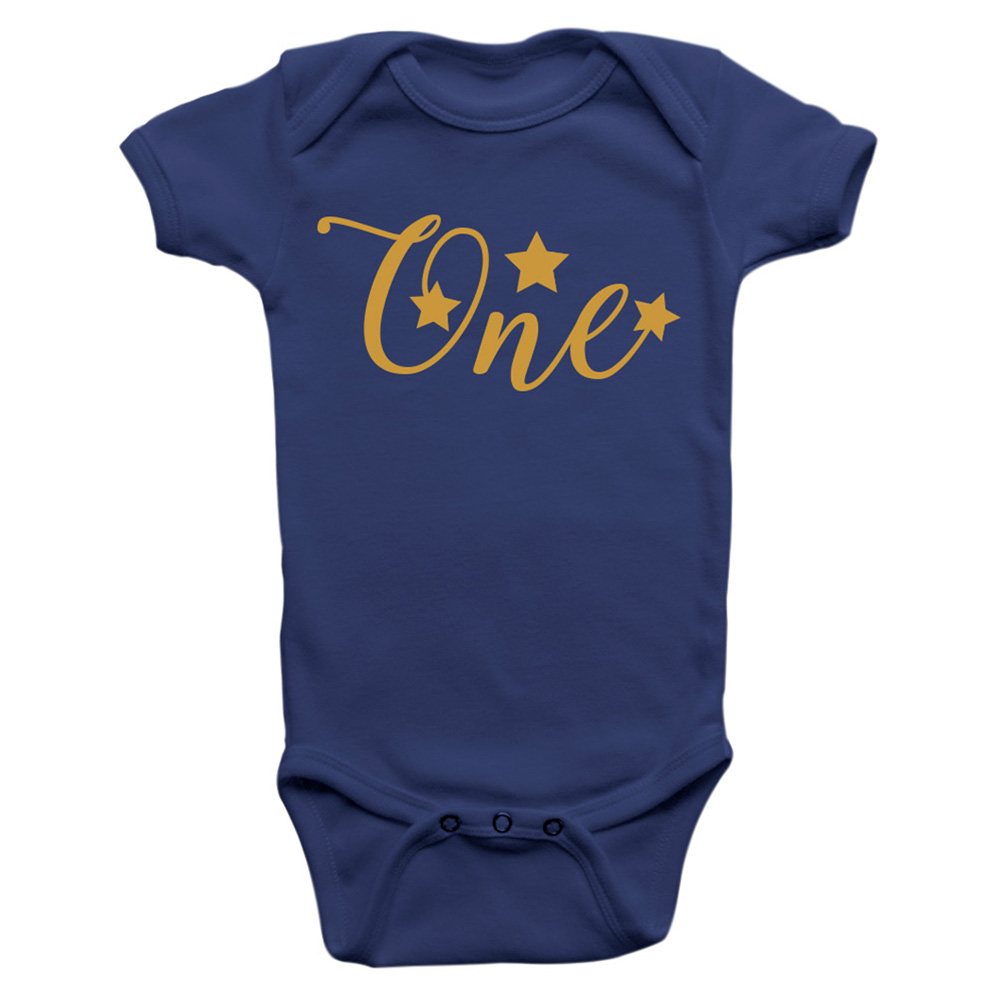 Limited Edition 'One Birthday' Milestone Printed Baby Bodysuit