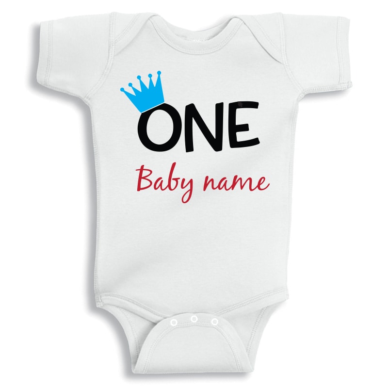 Twinkle Hands Birthday Boy Personalized Onesie
