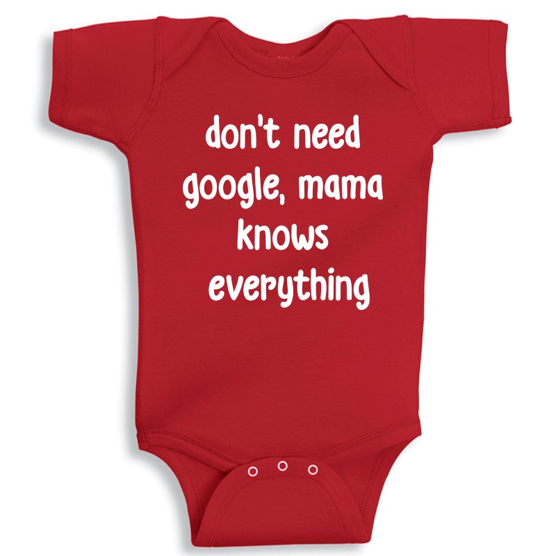 Twinkle Hands Personalized Baby Onesie - Red