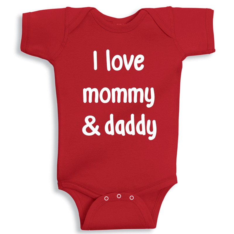 Twinkle Hands Personalized Baby Onesie - Red