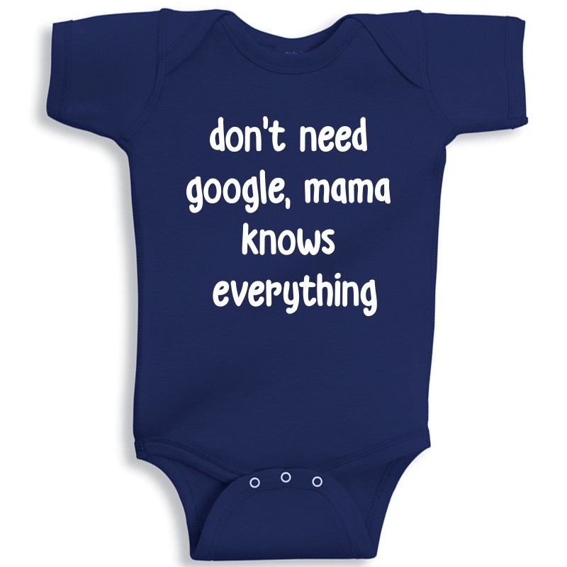 Twinkle Hands Personalized Baby Onesie - Navy Blue