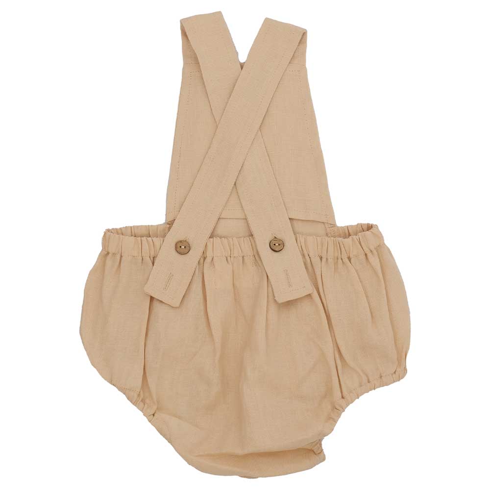 Kyara - Pure Linen Sleeveless Onesie - Beige
