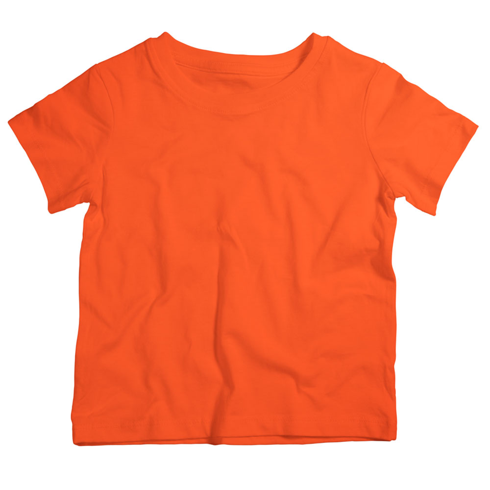 Twinkle Hands Basic Cotton T-Shirt - Orange