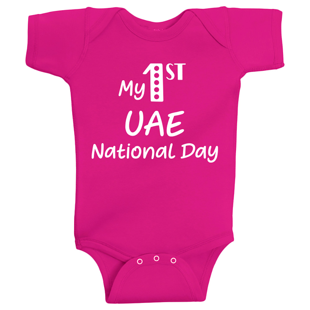 Twinkle Hands My First UAE National Day Bodysuit - Pink