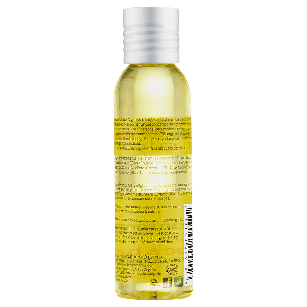 Nature's Baby Organics - Baby Oil Mandarin & Coconut