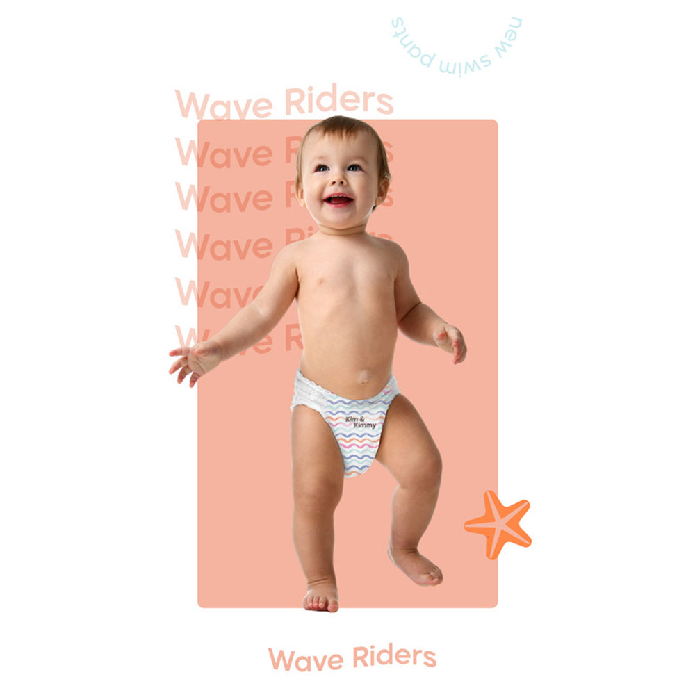 Kim & Kimmy - Swim Pants - 6-11kg - Medium - 15pcs - Wave Riders