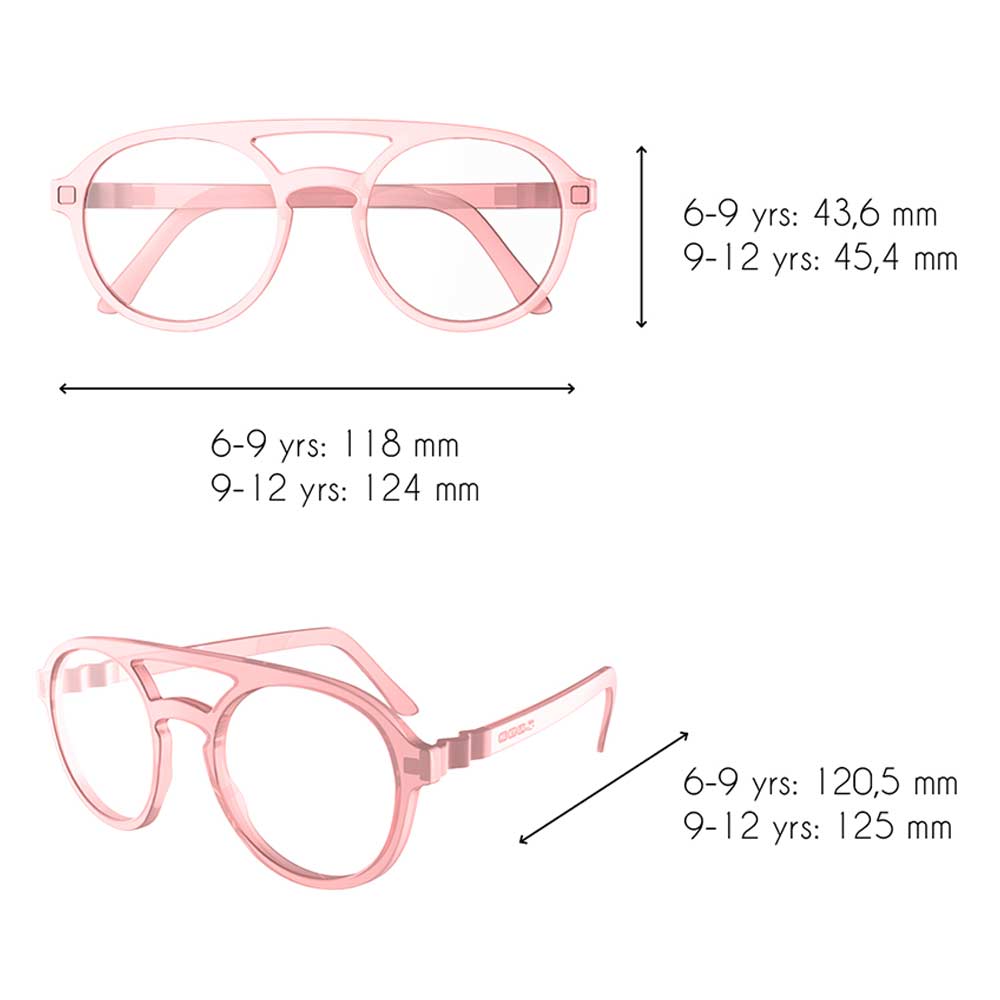 Ki ET LA - CraZyg-Zag Screen Glasses Pizz - Pink_6-9y
