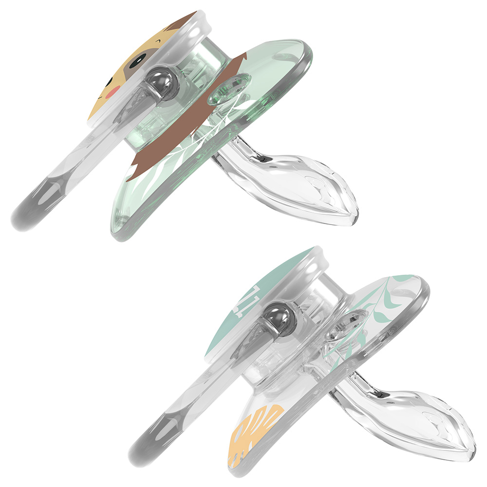 Dr. Brown's - Printed Shield Soother - 6-18M - Green - 2pcs
