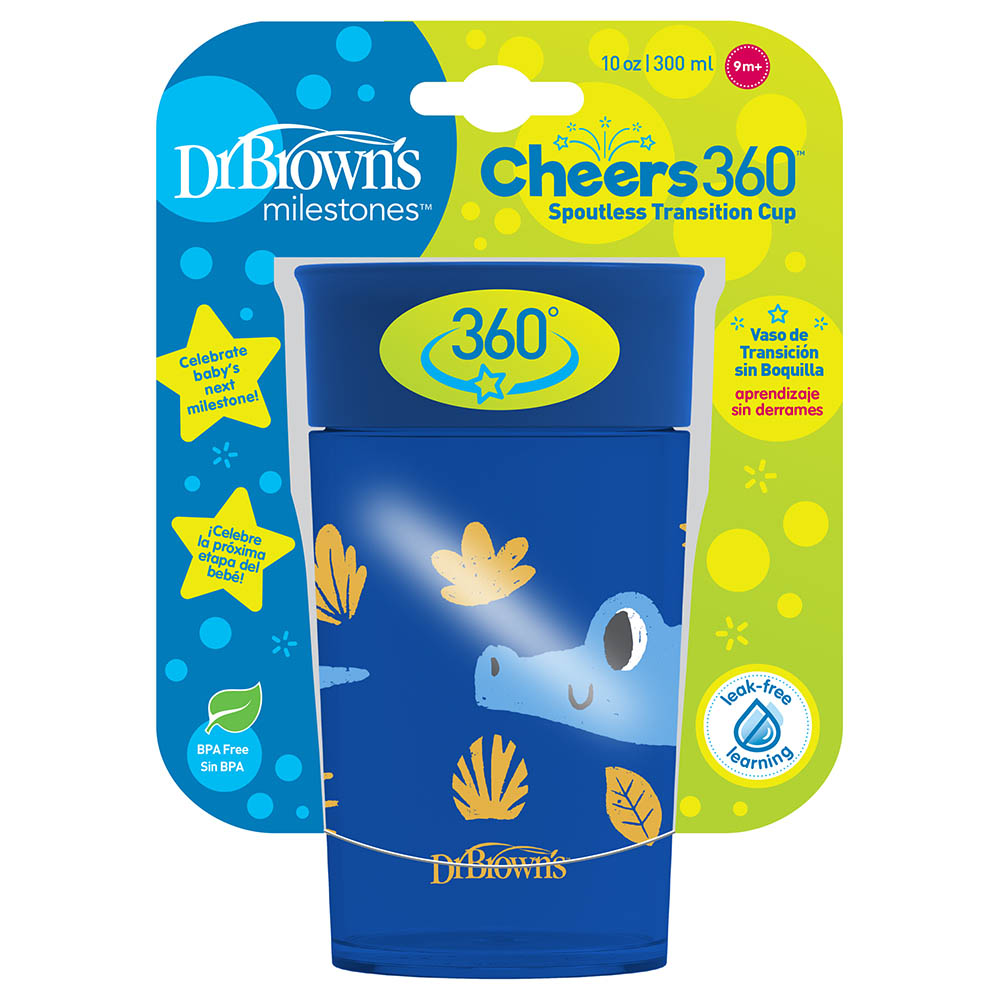 Dr. Brown's - Smooth Wall Cheers 360 Cup - Blue - 300ml