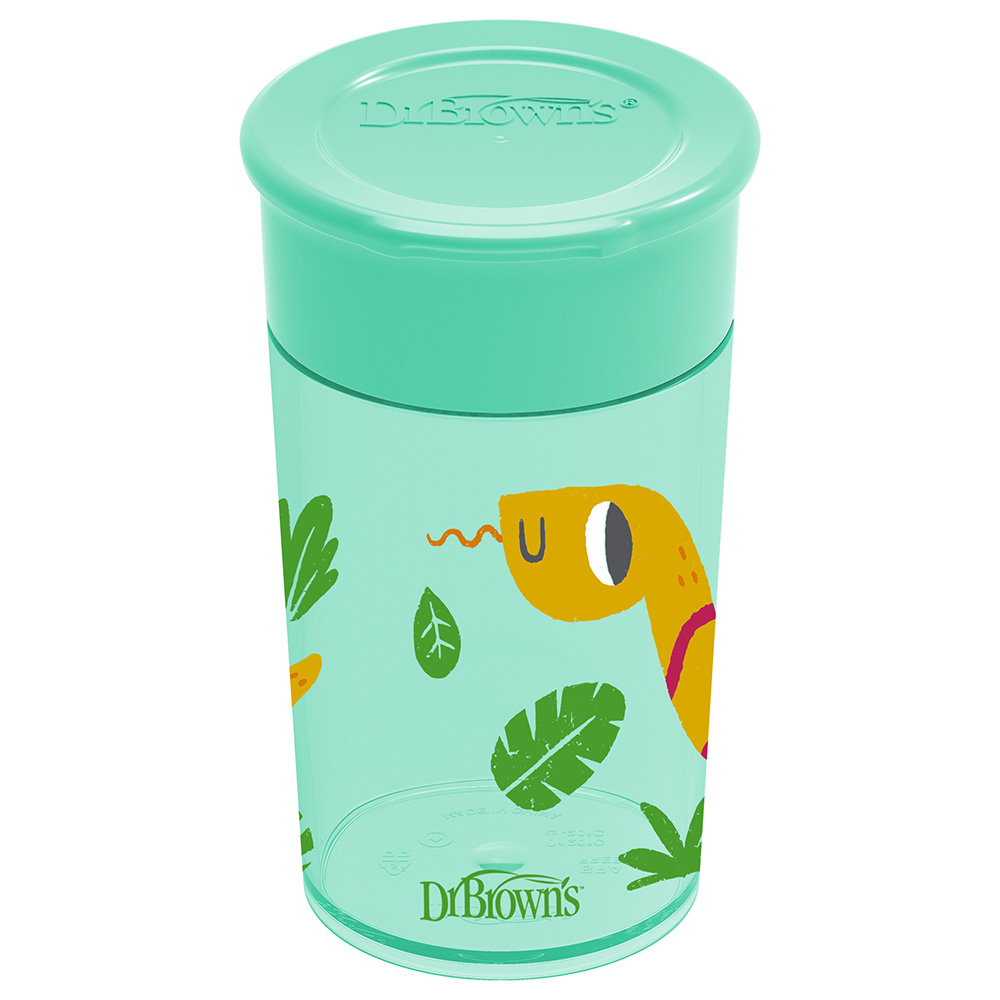 Dr. Brown's - Cheers 360 Cup - Green Deco - 300ml