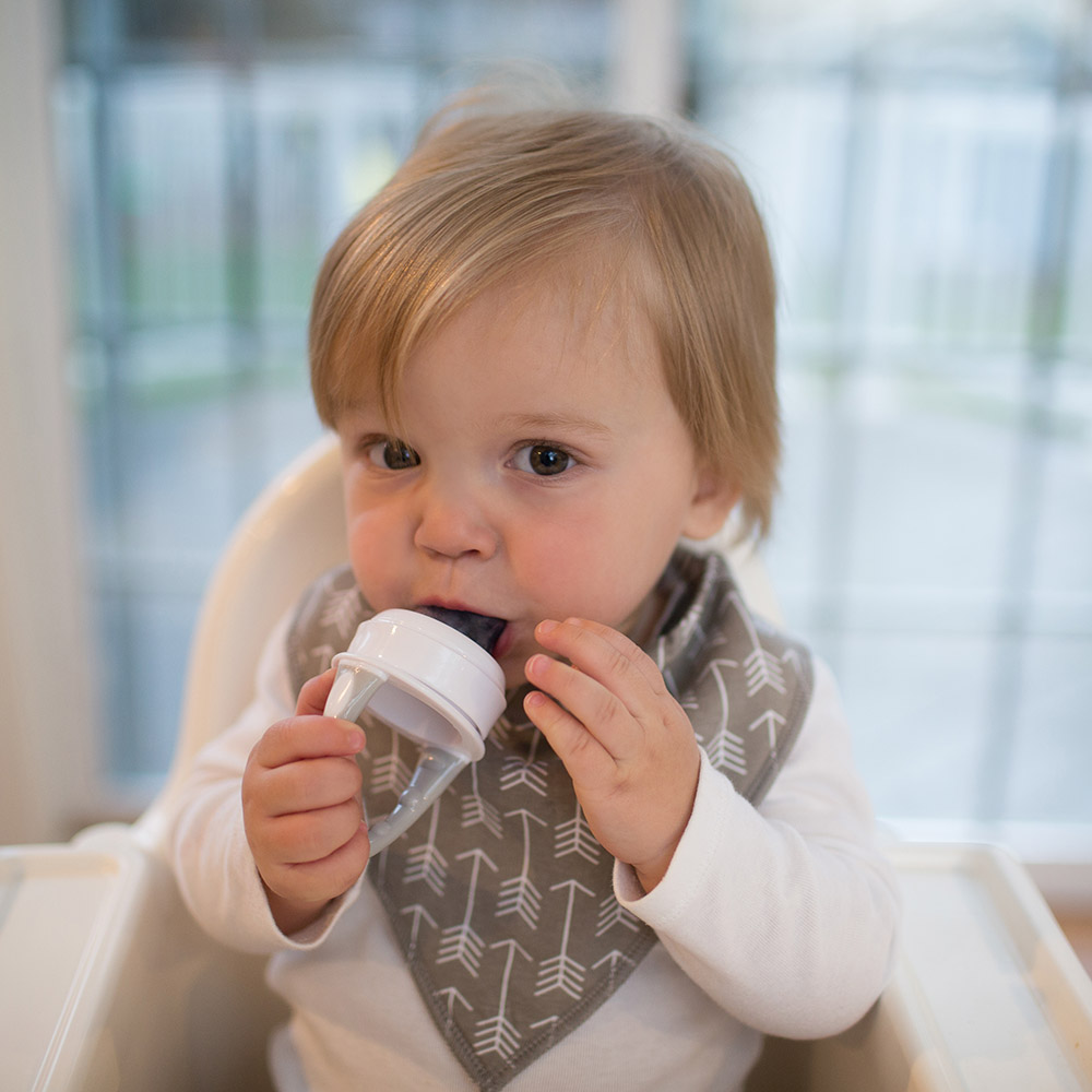 Dr. Brown's - Fresh Firsts Silicone Feeder - Grey