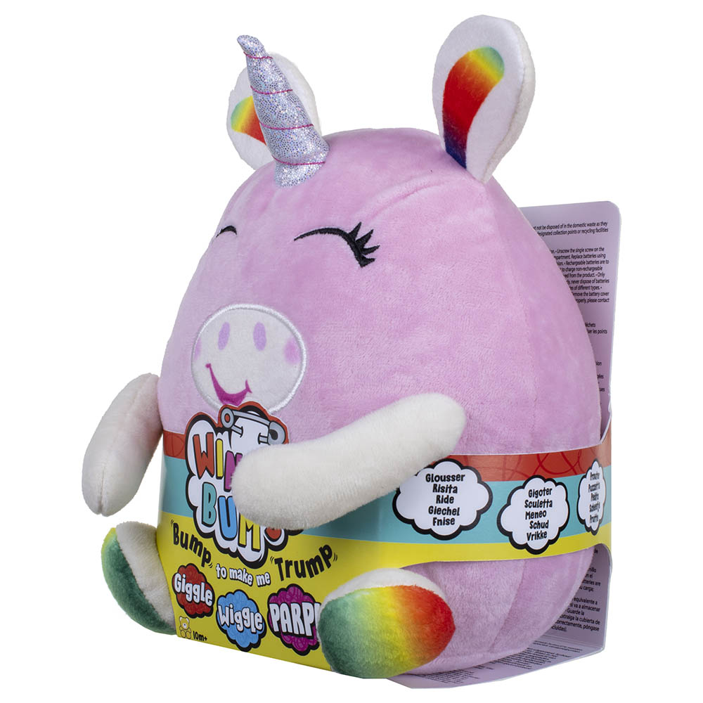 Golden Bear - Windy Bums Soft Toy - Unicorn - Pink