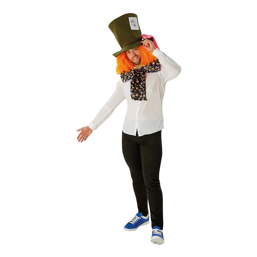 Rubies - Alice In Wonderland Adult Hat withWig & Bowtie