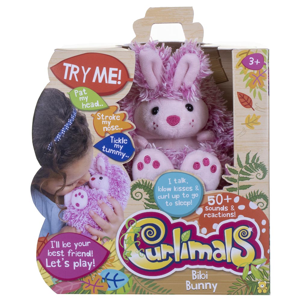 Golden Bear - Curlimals - Bunny - Pink