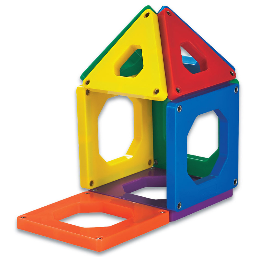 Mad Toys - Magnetic Square & Triangle Shaped Tiles - 24pcs
