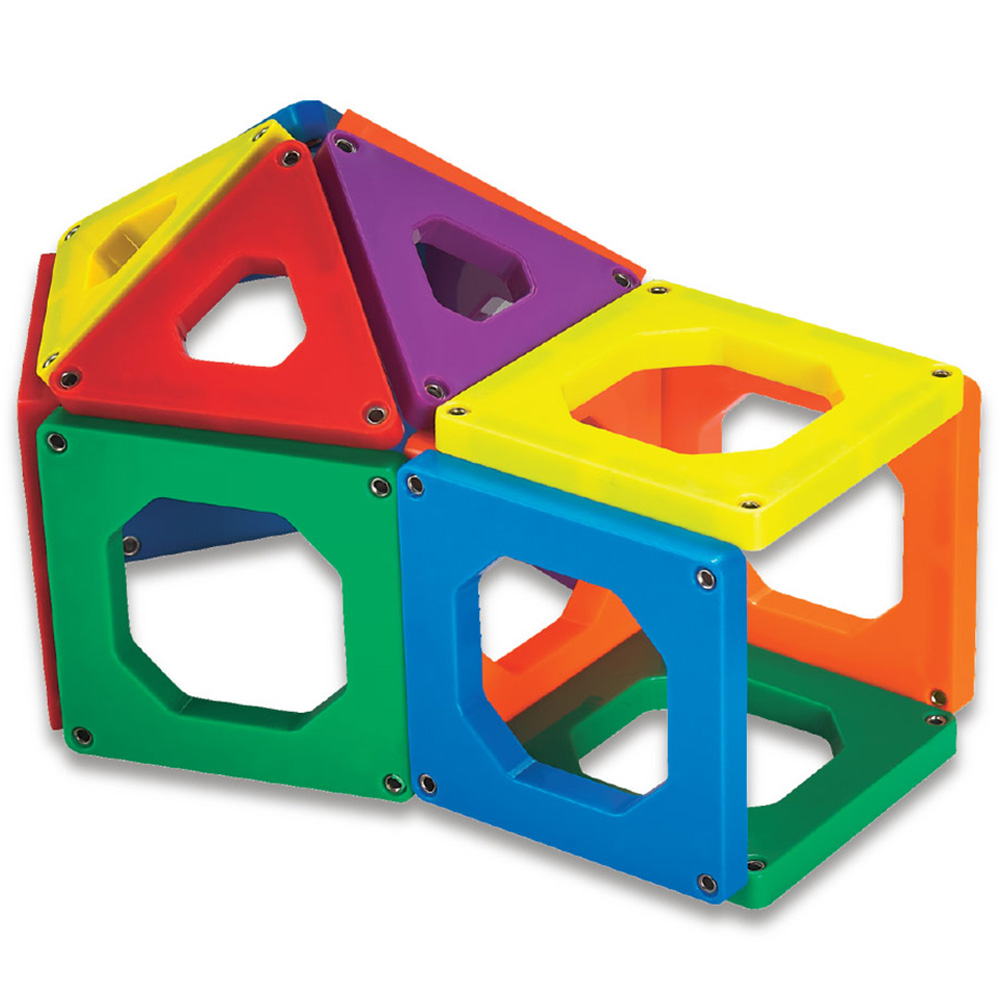 Mad Toys - Magnetic Square & Triangle Shaped Tiles - 24pcs