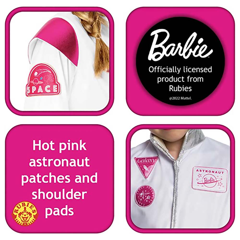 Rubies - Mattel Barbie Astronaut Child Costume  - White