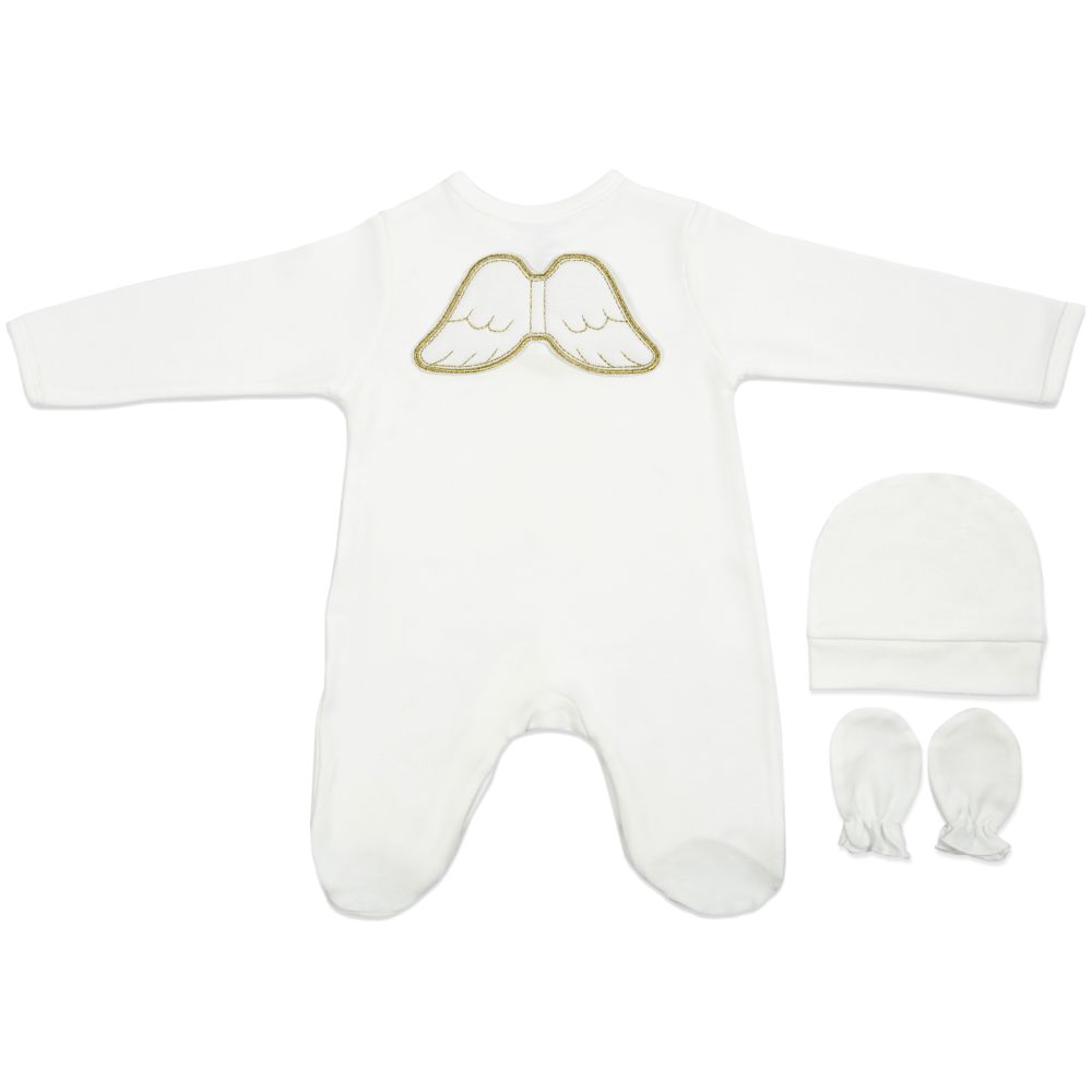 Mini Plum Coming Home Set with Wings 3 Pcs - White